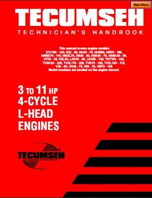 Product picture TECUMSEH ENGINE SERVICE & MAINTENANCE MANUAL