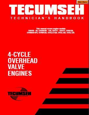 Product picture TECUMSEH ENGINE SERVICE & MAINTENANCE MANUAL 4 Cyc OHV